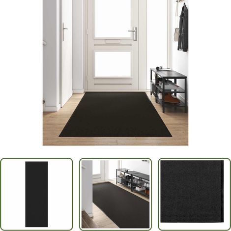 Tapis de porte - Tapis d'entrée Autre Noir 120 x 350 cm Polypropylène et vinyle (1/5)
