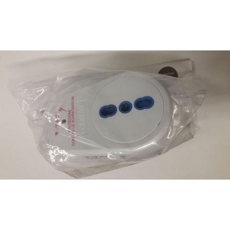 Adaptador de enchufe italiano V-TAC de 1 vía, 10/16 A, con protección contra sobretensiones y enchufe italiano de 16 A