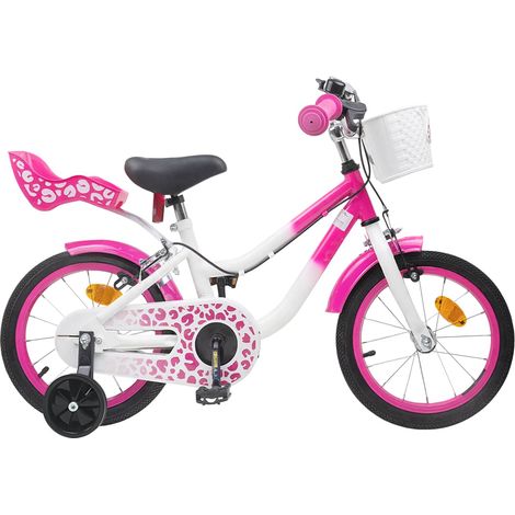 Teenpull – Kinderfahrrad Mit Stützrädern 14 Zoll für 3-5 Jahre alt Rosa (1/5)