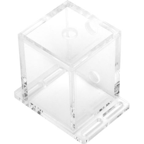 Réservoir d'eau acrylique transparent pour refroidisseur CPU, fixation extensible, 3 orifices, modèle GQSXT3