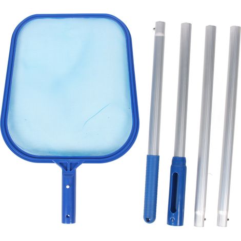 Filet d'écumage de piscine, feuille de natation professionnelle avec longs poteaux pour bains à remous, fontaines de spa (1/5)