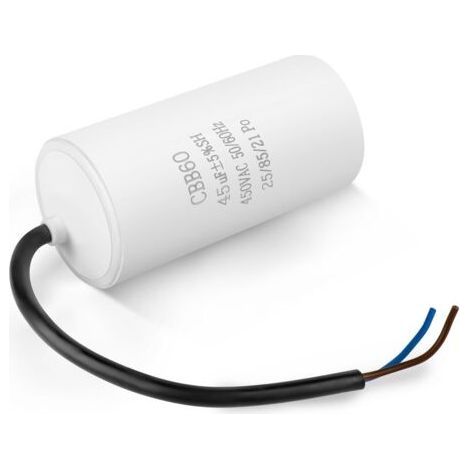 CBB60 Kondensator 40uF 450V 2 Drähte 100mm Elektromotor Start Kompressor Wasserpumpe