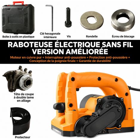Raboteuse de mur électrique 5800W pour rénovation murale et ciment sans angle mort 5800w réf 5526 1 kg – Livraison gratuite