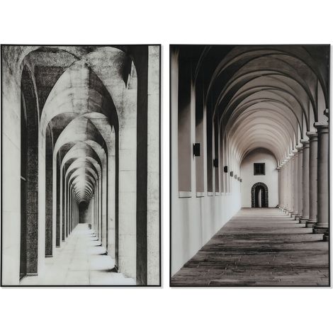Quadro Home ESPRIT Alluminio Cristallo 80 x 2,5 x 120 cm (1/4)