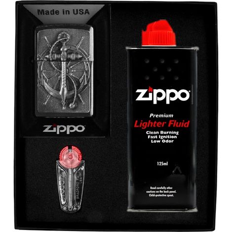 Briquet Zippo Coffret Cadeau Emblème Nautique n° 1 (1/3)