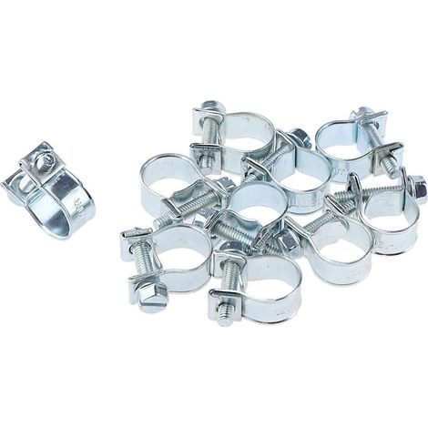 AIDUCHO 10x Colliers De Serrage Ligne De Carburant Clips Pince Pour Tuyau D'essence - Ø 11-13mm (1/5)