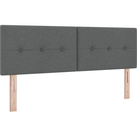 Maison Exclusive - Cabecero Ajustable en Altura Gris oscuro 160 c