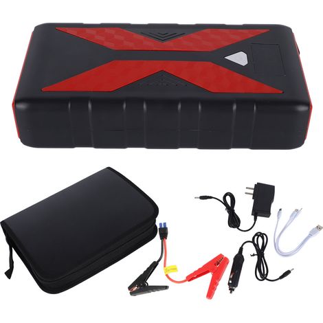 12V Batterie de Démarrage Auto 28000mAh, Power Bank Portable avec Lampe LED, Prise US 100-240V, Chargeur d'Urgence pour Voiture (1/5)