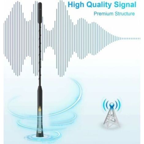 23CM Antenne Voiture Puissante - Antenne Radio Voiture Universelle pour Tous Les Modèles de Voiture - Antenne d'autoradio avec Réception Dab FM de Haute Qualité - Antenne Toit Voiture (1/3)