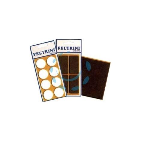 FELTRINI ADESIVI - tondi ø mm.16 colore bianco