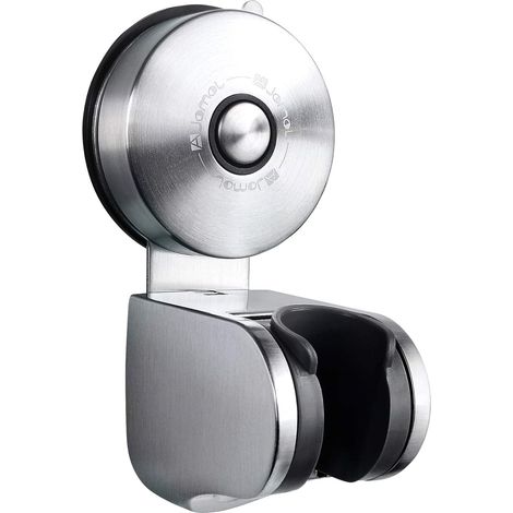 AGE Support de pommeau de douche à ventouse sous vide - Support mural pour douchette réglable en nickel. (1/3)