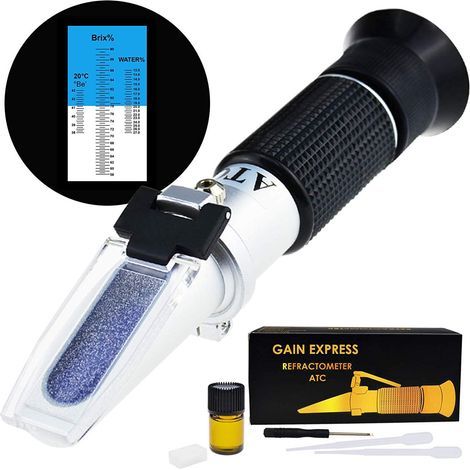 Refractometer, Tri-scale, ATC, Honey, Syrup (1/5)