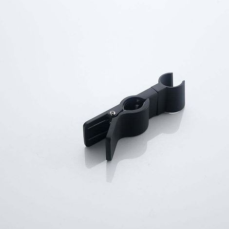Support Douchette Relevable en Alliage de Zinc Support Douche à Main Remplaçable 20-29MM Support de Pommeau de Douche Chrome Ajustable pour Baignoire Salle de Bain (Noir) (1/4)