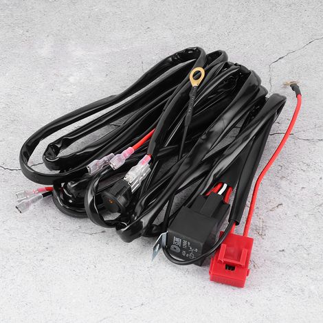 Faisceau de câblage étanche pour interrupteur de lampe de travail haute puissance 12 V/40 A pour projecteurs LED à longue bande (1/5)