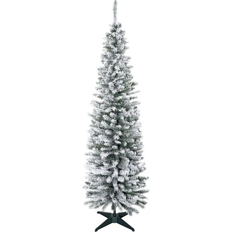Albero di Natale artificiale 180 cm verde/bianco con 390 rami e base stabile (1/5)