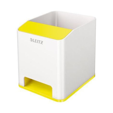 LEITZ Stifteköcher Leitz WOW Duo Colour 9 x 10 x 10,1 cm (B x H x T) Polystyrol gelb/weiß