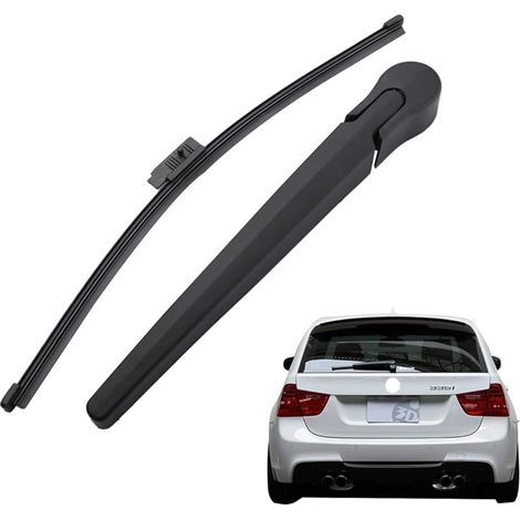 Jeu de lames de Bras D'essuie-Glace Arrière de Voiture, Bras D'essuie-glace Arrière et Balai compatible avec E91 2005-2013 (1/5)
