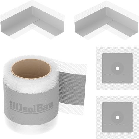 Isolbau Bandset Dichtset Dichtband 5m Innenecke Dichtmanschetten Dusche Bad (1/5)