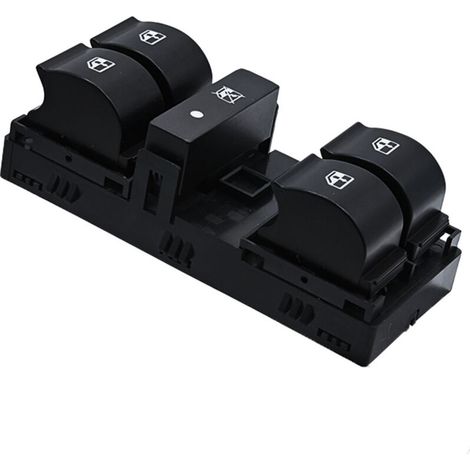 735442332 Bouton de commande de lève-vitre, compatible avec les modèles Fiat Linea de 2007 à 2017, commande la montée et la descente des vitres électriques, facile à utiliser.