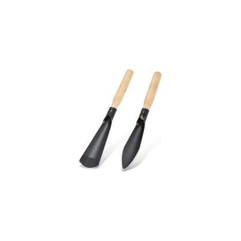 Outils de jardinage à main, comprenant une petite pelle de jardin en acier au manganèse, idéale pour planter, creuser et transplanter (lot de 2). (1/5)