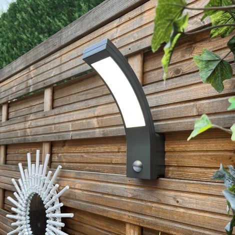 Luminaria LED con sensor, color negro París - V-PAR10W4010 (1/5)