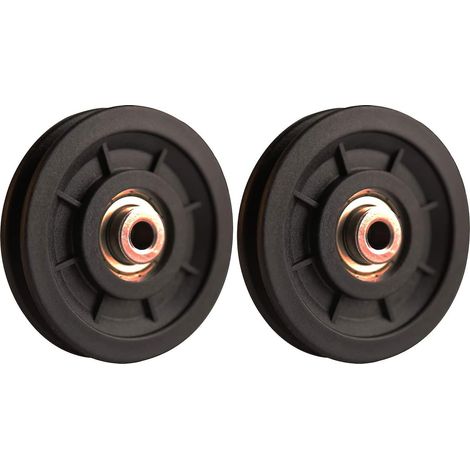 90-mm-Nylon-Kugellagerrolle für Kabelzugmaschinen, Heimfitnessgeräte, Garagentore, Schiebetüren (1/5)