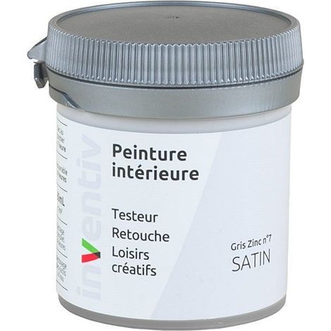 Testeur Peinture Intérieure Satin Gris Zinc 7 - INVENTIV