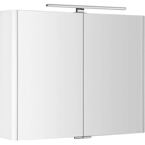Sapho - Spiegelschrank mit LED-Beleuchtung, 86x70x17 cm, weiß LU085-0030 (1/5)