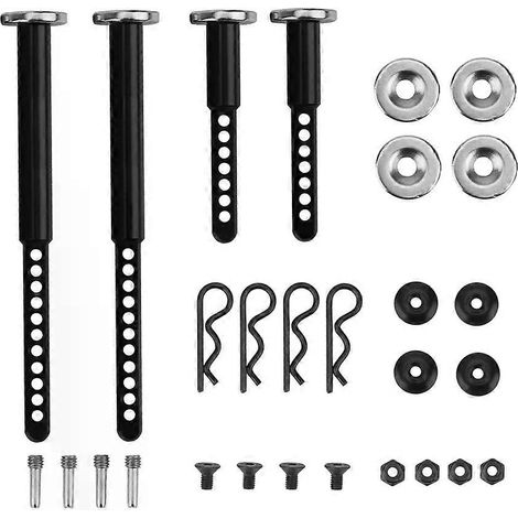 Supports de carrosserie avant et arrière en métal avec aimant pour voiture RC crawler 1/10 Axial SCX10 II 90046-JXLGV (1/4)