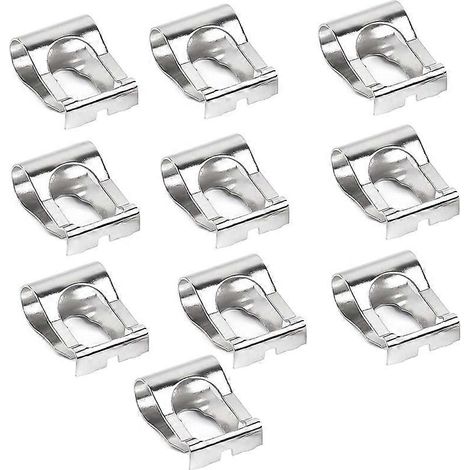10 pièces de tringlerie de moteur d'essuie-glace, tiges, bras et mécanisme de liaison portables et durables, clip de réparation argenté (1/5)