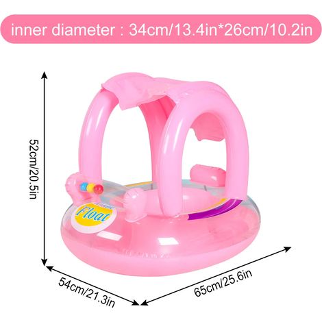 Les chaises flottantes gonflables avec pare-soleil sont adaptées aux activités estivales telles que la baignade en piscine et à la plage.