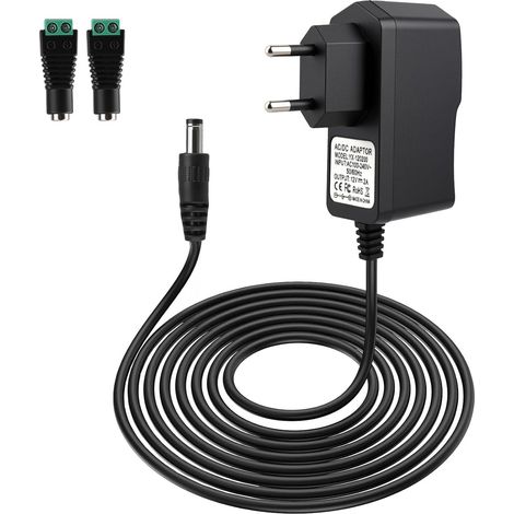 12V 2A Adaptateur Secteur, Alimentation Adaptateur Universel 220v-230v (1/5)