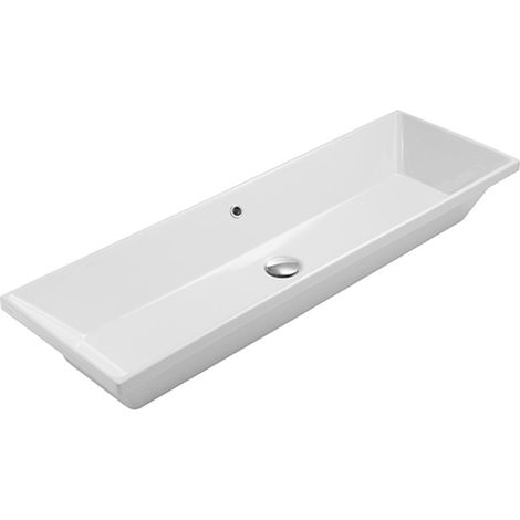 Lavabo Stockholm incasso/sottopiano cm. 105x34 rettangolare