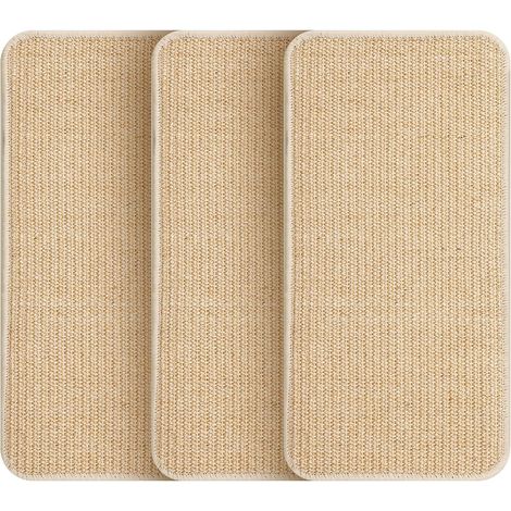 Tappetino tiragraffi per gatti, 3 pezzi, 50x25 cm, tappetino tiragraffi antiscivolo per divano, tappetino tiragraffi per gatti, adatto a pareti e angoli, antigraffio, protegge mobili e divani (colore 