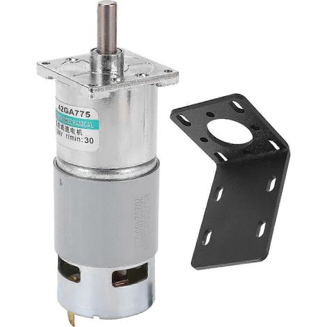 24V Gleichstrom-Getriebemotor XD42GA755, 30 U/min, reversible Welle CW/CCW, Permanentmagnet, niedrige Drehzahl, Montagehalterung, Sportsteuerung, vielseitig einsetzbar. (1/5)