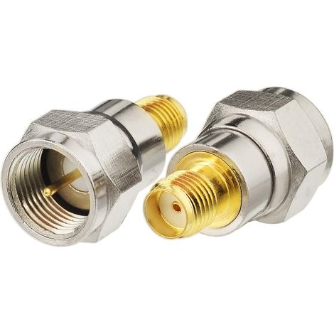 SMA 4G Antenna Adapter SMA Female to F Type Male Adapter 2pcs Compatible for WLAN 4G Aerial TV Sticker Networks Modems CATV Satellite Boxes Set Top Boxes CATV Networks (1/5)