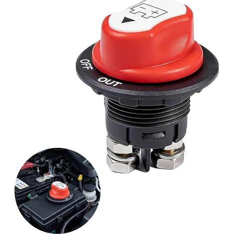 Disjoncteur de Batterie 12V 24V 48V - Commutateur Batterie 100A pour Voiture, Yacht, Bateau, Camion, Moto et Bus - Interrupteur Coupe-Circuit Principal (1/5)