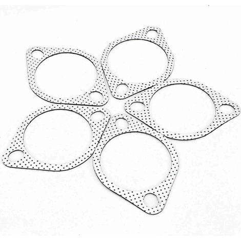 Cinq joints de collecteur d'échappement en céramique de 3 pouces avec anneaux de renfort pour une utilisation avec des collecteurs d'échappement inférieurs de 3 pouces (76 mm). (1/5)