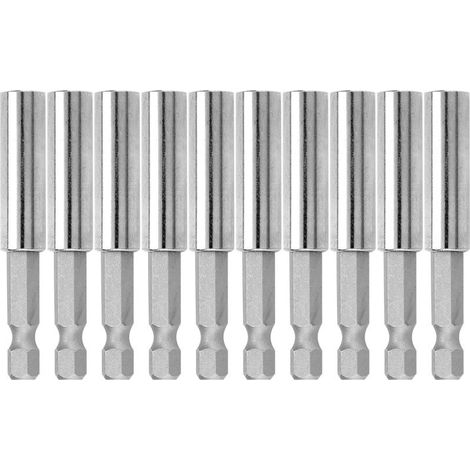 Set di 10 prolunghe magnetiche – esagono da 1/4″ – 60 mm – portainserti – trapano elettrico / avvitatore