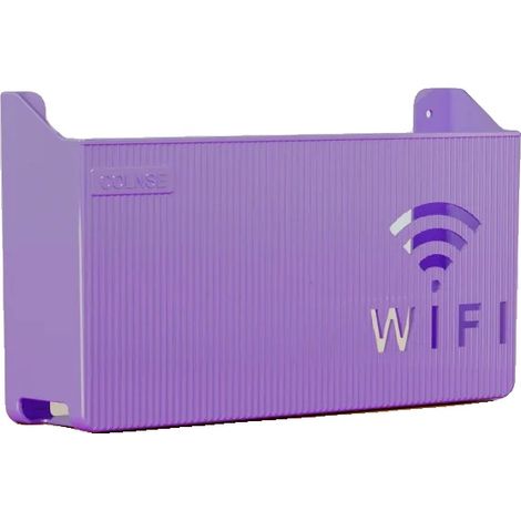 Scatola porta-router, design a parete, organizer per cavi, VIOLA (1/2)