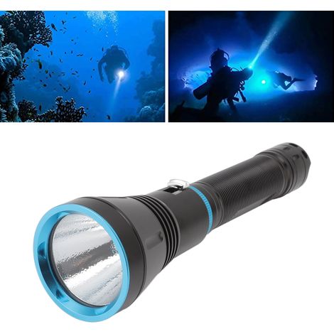 Lampe de plongée professionnelle étanche à 150 m, idéale pour l'exploration nocturne de grottes et la pêche. (1/5)
