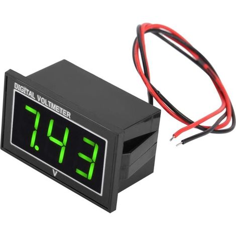 Compteur de Tension étanche, Pratique à Transporter avec Un Compteur de Tension de Haute précision(Green, DC5-130V) (1/4)