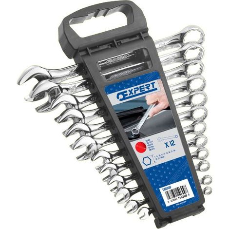 Set di 12 chiavi combinate EXPERT by Facom su rack - E110309