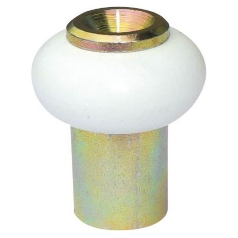Prellbock standard weiß weich mit Aufsatz vermessingt AVL mit Schraube - H.33 mm - BB41635LV
