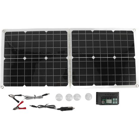 50W 2A faltbare Polysilizium-Solarzellen, tragbar, für Camping und Reisen, mit hohem Wirkungsgrad. (1/5)