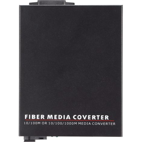 Routeur à fibre optique TBCMC3612NS20A Fibre monomode simple 20 km/SC/1310 nm Émetteur-récepteur fibre Gigabit avec prise 100-250 V (prise UE) (1/5)