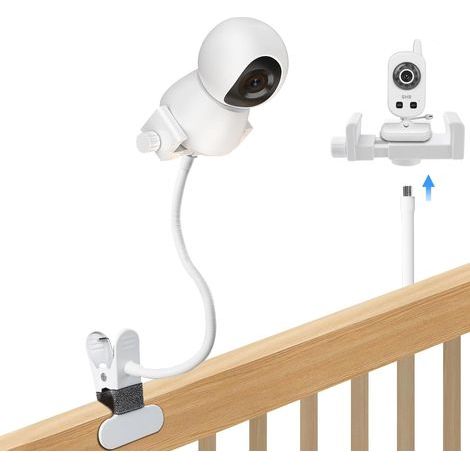 Universal Support, 360° Flexible Arm, Sturdy Clamp, for Baby Bed and Desk (1/5)
