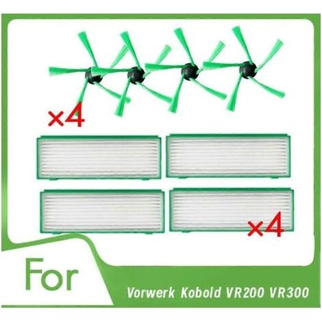 Filtre HEPA à brosse latérale pour aspirateur Vorwerk Kobold VR200 VR300 - Accessoires ultra-résistants (1/5)