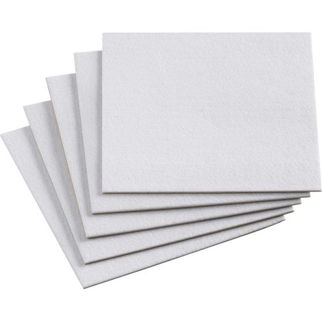 Metafranc WU0645546 Filzgleiter quadratisch, selbstklebend Weiß (L x B) 200 mm x 200 mm 1 Set