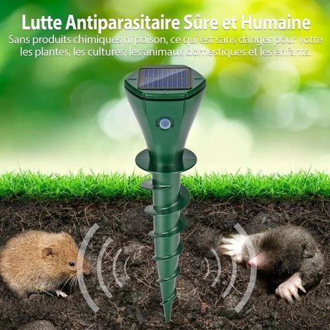 Ultraschall-Katzenabwehrgerät, Ultraschall-Katzenabwehrgerät für den Außenbereich, Hundeabwehrgerät, Solarbetrieben, USB-betrieben, Hält Hunde, Katzen und Vögel von Gärten, Feldern und Baumschulen fer (1/4)